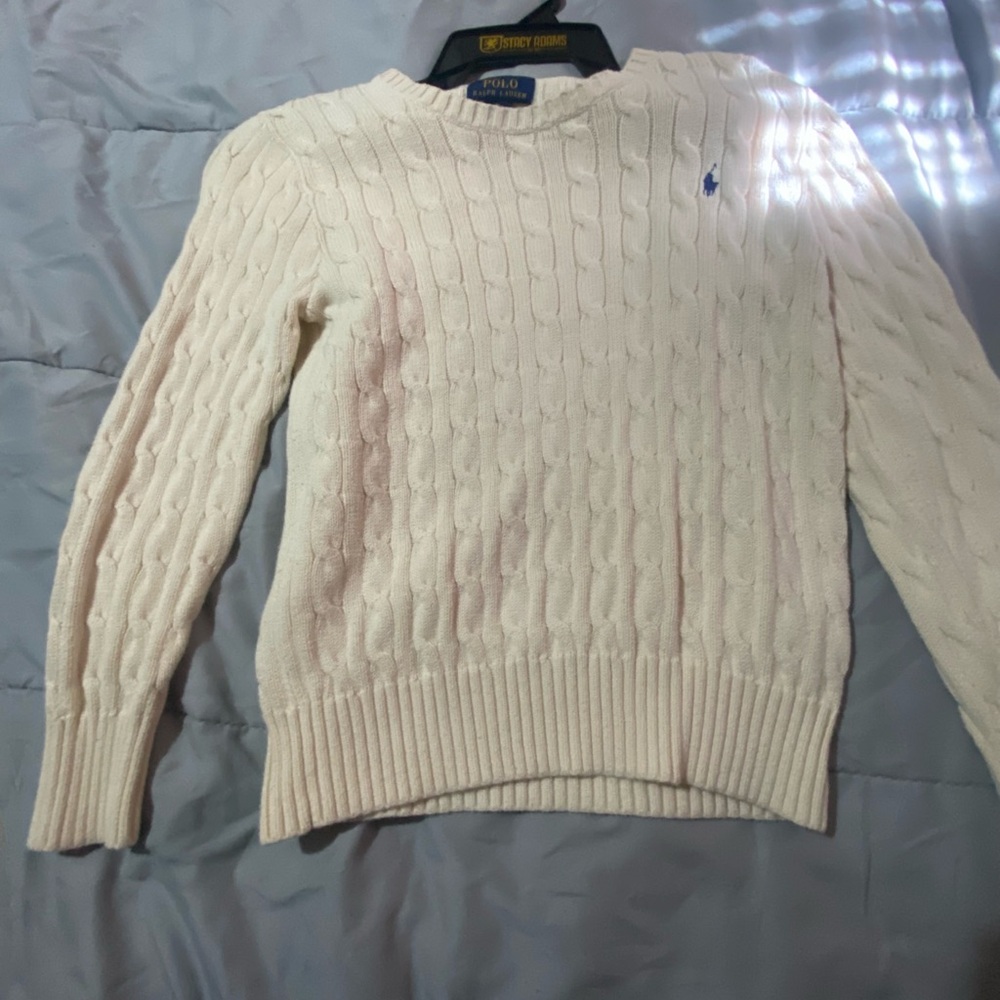 Polo Ralph Lauren Cream Cable Knit Sweater